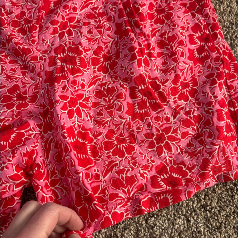 J. Crew Floral Linen Blend Elastic Back Waist Shorts - Picture 3 of 9